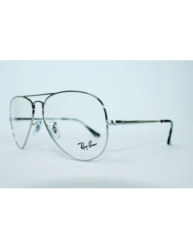 Ray Ban Oftalmico Rb6489 2501 Plateado Aviator Large Metal | Sunnie...