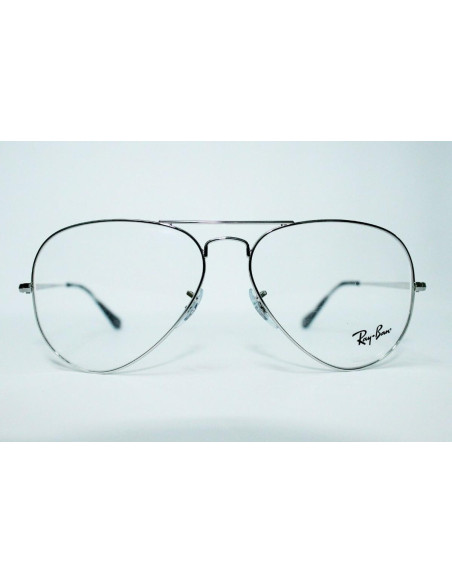Ray Ban Oftalmico Rb6489 2501 Plateado Aviator Large Metal | Sunnie...