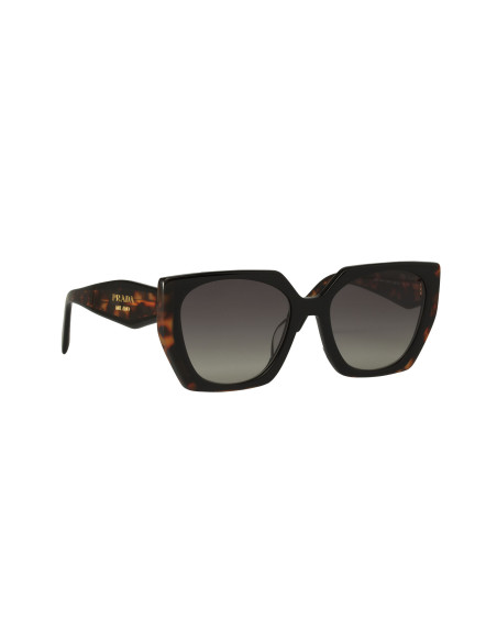 Prada SPR15W  389-0A7 Rectangle Shape Carey Negro