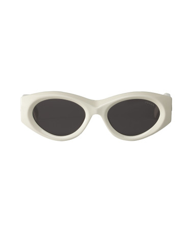 Prada SPR 20Z 142-5s0 Oval Shape Blanco Gris