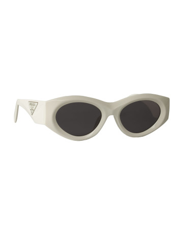 Prada SPR 20Z 142-5s0 Oval Shape Blanco Gris