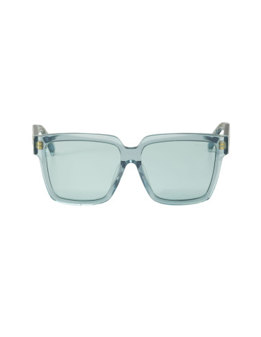 Prada SPR 24Z-F 15I-02F Square Shape Blue Gold