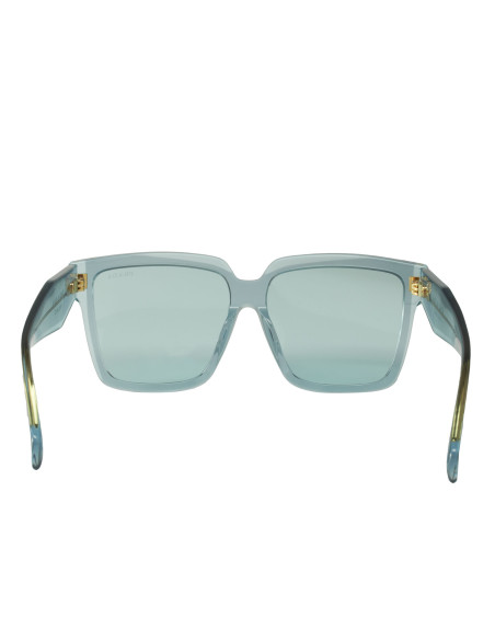 Prada SPR 24Z-F 15I-02F Square Shape Blue Gold