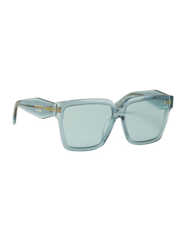 Prada SPR 24Z-F 15I-02F Square Shape Blue Gold