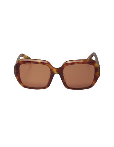 Prada SPR 28ZS 10L-07V Square Shape Orange light Tortoise