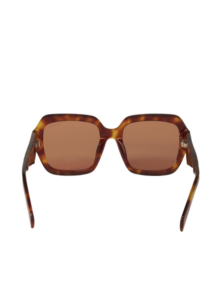 Prada SPR 28ZS 10L-07V Square Shape Orange light Tortoise