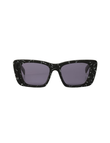 Prada SPR 08YS 03V-01O Oversized rectangular Marble Violet