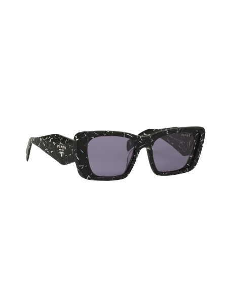 Prada SPR 08YS 03V-01O Oversized rectangular Marble Violet