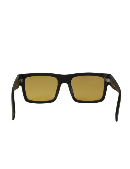 Prada SPR 19WS 1BO-0B7 Square Shape Black Matte Ambar