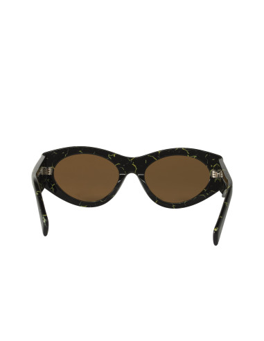 Prada PR 20ZS 19D-01T Square Shape Cafe Negro