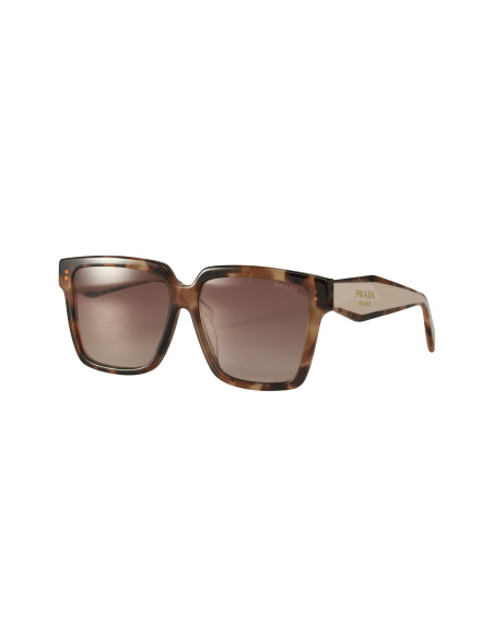 Prada SPR 24Z 07R-0A6 Square Shape Caramel Tortoise