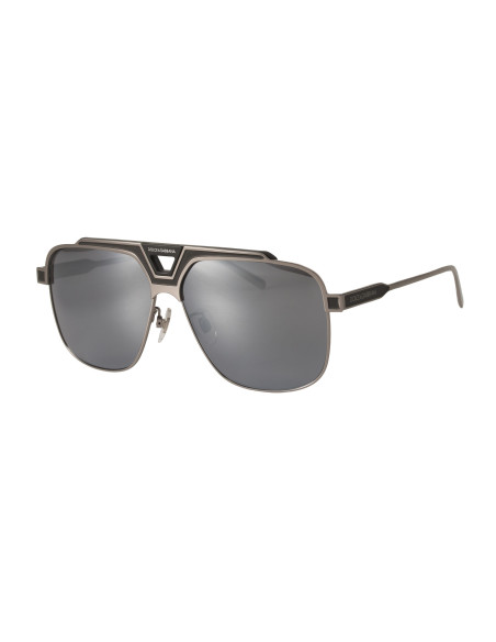 Dolce & Gabbana DG2256 1277/6G Aviator Square Plata Espejo