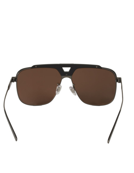 Dolce & Gabbana DG2256 1350/73 Aviator Square Cafe Gunmetal