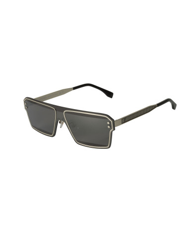 Fendi FE40028U 16C Square Shape Black Silver