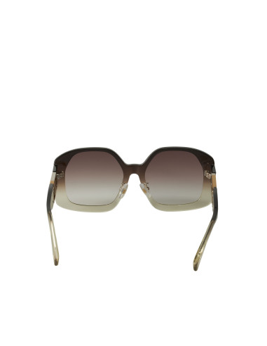 Fendi FE40048U C03 Geometric Sunglasses Gray Gradient