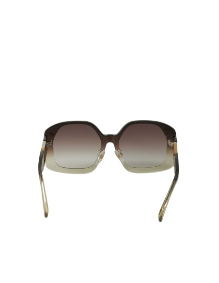 Fendi FE40048U C03 Geometric Sunglasses Gray Gradient