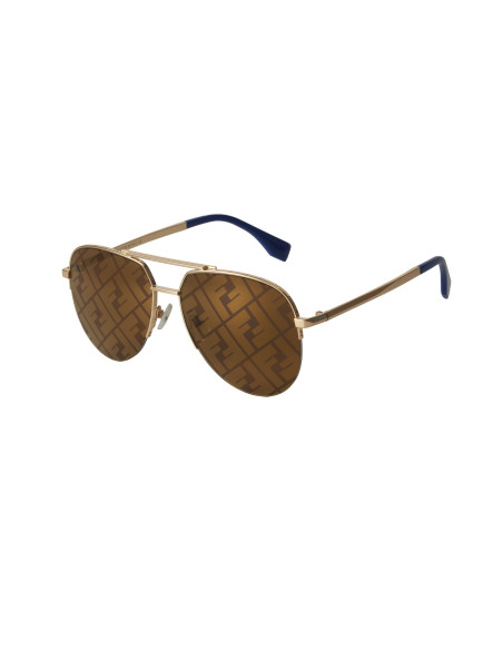Fendi FF0036 001 New Aviator Shape Dorado Espejo