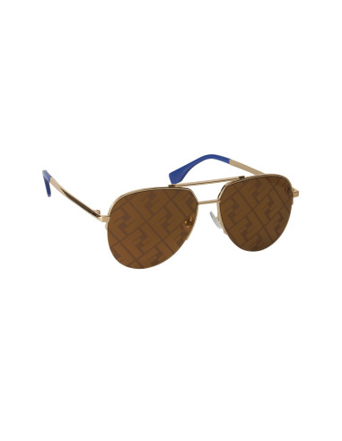 Fendi FF0036 001 New Aviator Shape Dorado Espejo