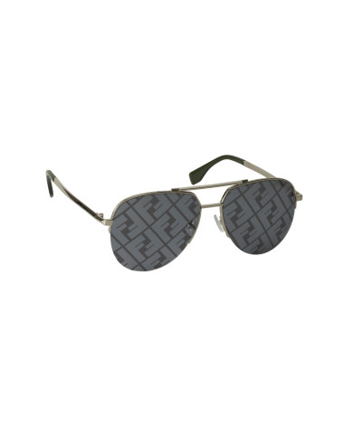 Fendi FF0036 003 New Aviator Shape Plata Espejo