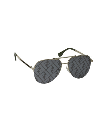 Fendi FF0036 003 New Aviator Shape Plata Espejo