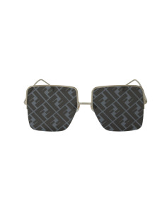 Fendi FF0422 00DE Square Shape Plata Espejo Gris 2