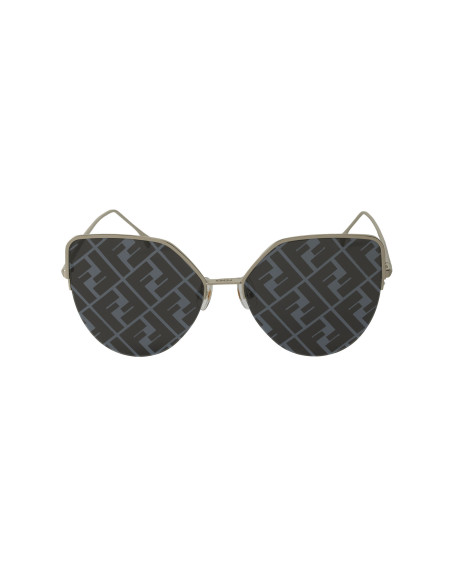 Fendi FF0423 DDB/A Eye Cat Shape Gris Espejo Plata