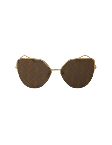 Fendi FF0423 J5G/F Eye Cat Shape Cafe Espejo Dorado