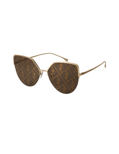 Fendi FF0423 J5G/F Eye Cat Shape Cafe Espejo Dorado