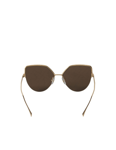 Fendi FF0423 J5G/F Eye Cat Shape Cafe Espejo Dorado
