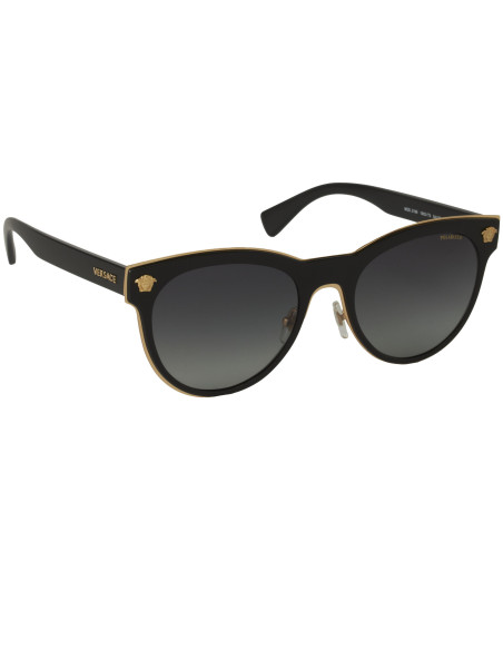 Versace VE2198 1002/T3 Round Negro Gris degradado Polarizado