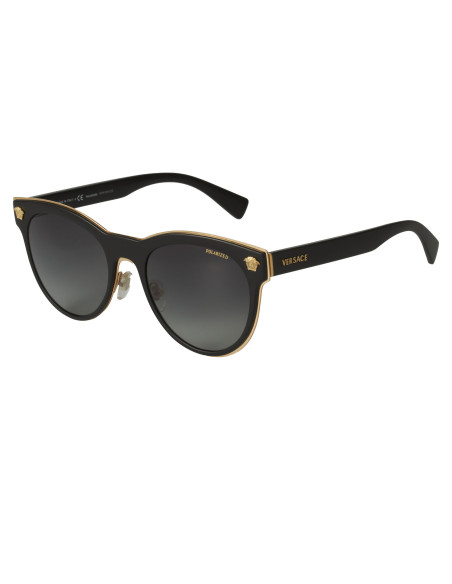 Versace VE2198 1002/T3 Round Negro Gris degradado Polarizado