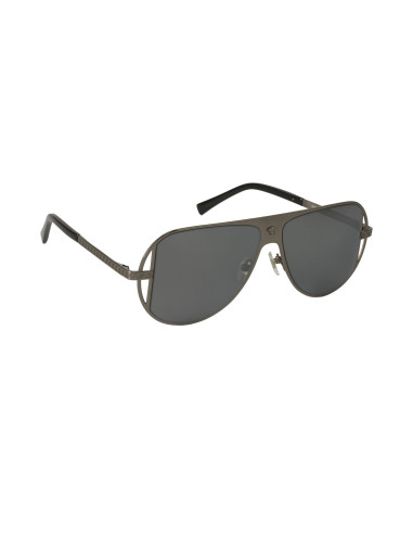 Versace VE2212 1001/6G Aviator Plata Espejo Gris Original