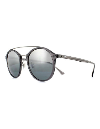 Ray Ban Rb4266 620088 Round Double Bridge Lightray Plateado | Sunni...