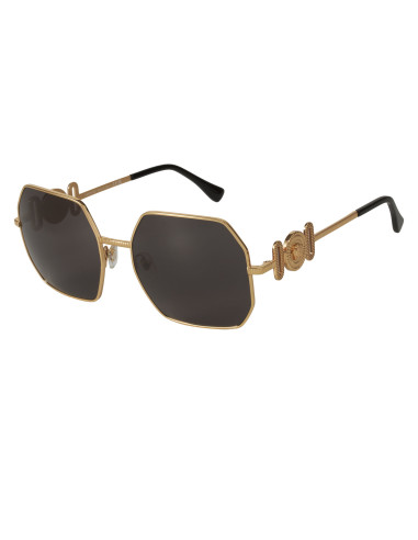 Versace VE2248 100287 Square Shape Gold Black