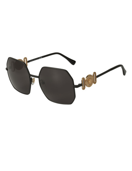 Versace VE2248 126187 Square Shape Matte Black Grey