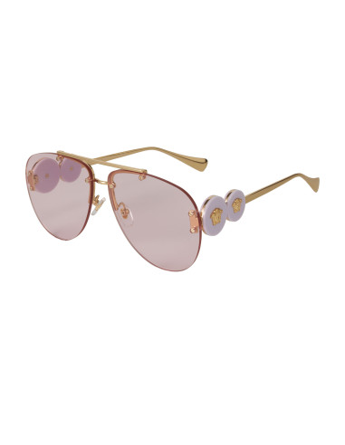 Versace VE2250 14871A New Aviator Gold Violet