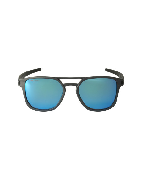 Oakley OO4128 0453 Latch Alpha Matte Gunmetal Prizm Sapphire Polari...