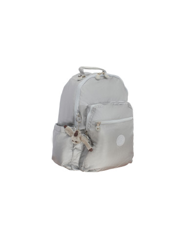 Kipling Seoul UP Laptop Backpack Kl3040 Bright Silver