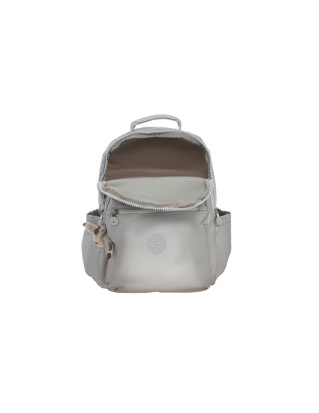 Kipling Seoul UP Laptop Backpack Kl3040 Bright Silver