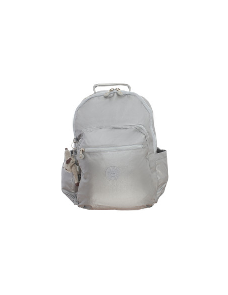 Kipling Seoul UP Laptop Backpack Kl3040 Bright Silver