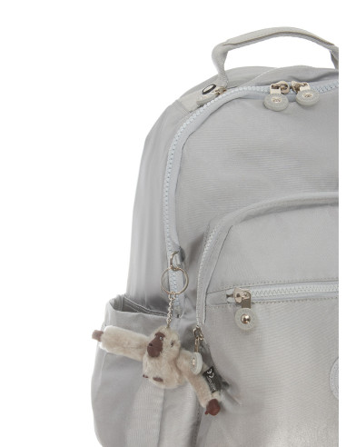 Kipling Seoul UP Laptop Backpack Kl3040 Bright Silver