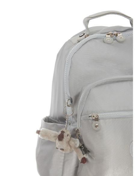 Kipling Seoul UP Laptop Backpack Kl3040 Bright Silver