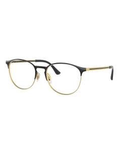 Ray Ban Oftalmico Rb6375 2890 Round Metal Dorado Negro Icon | Sunni...