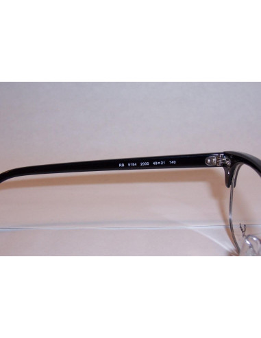 Ray Ban Oftalmico Rb5154 2000 Clubmaster Optics Negro Plata | Sunni...