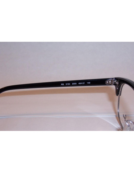 Ray Ban Oftalmico Rb5154 2000 Clubmaster Optics Negro Plata | Sunni...