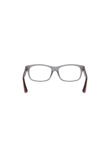 Gucci Gg0006O 004 Oftalmico Square Shape Gris transparente Rojo