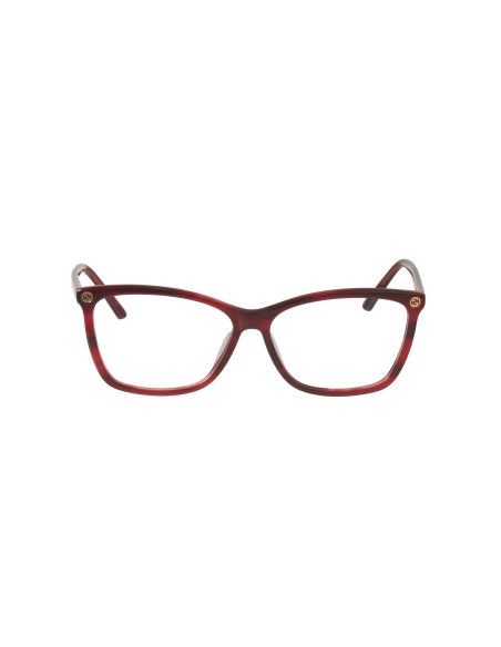 Gucci Gg0025o 004 Oftalmico Square Rojizo Dorado