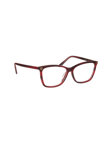 Gucci Gg0025o 004 Oftalmico Square Rojizo Dorado