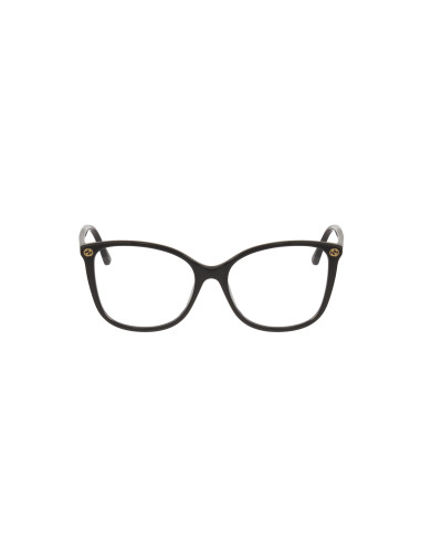 Gucci Gg0026O 001 Square Oftalmico Negro Dorado Original