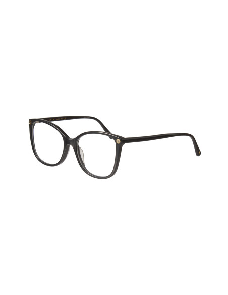 Gucci Gg0026O 001 Square Oftalmico Negro Dorado Original